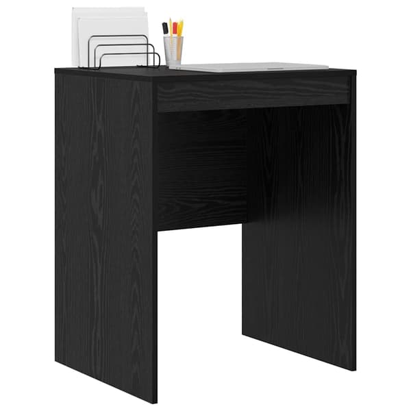 vidaXL Skrivebord Svart Eik 60 x 50 x 76 cm