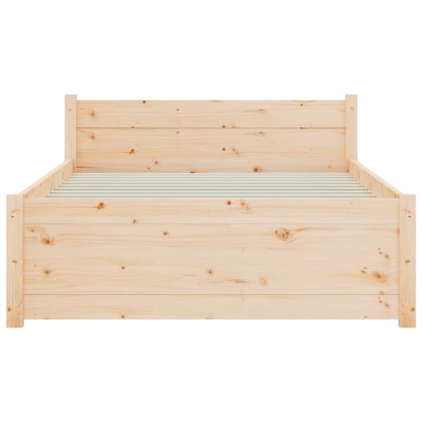 vidaXL Sengeramme heltre 75x190 cm