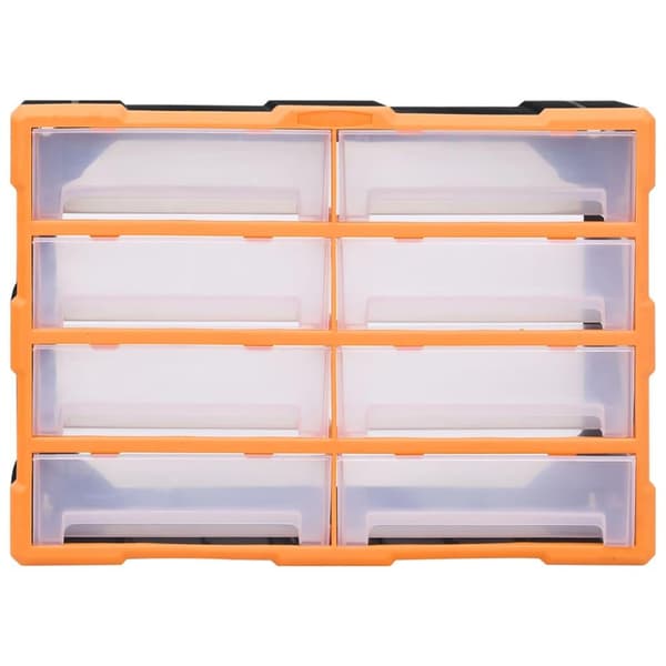 vidaXL Sortimentskap med 8 store skuffer 52x16x37 cm