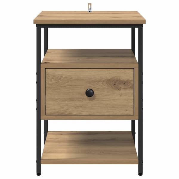 vidaXL Nattbordskap Artisan Eik 40 x 42 x 56 cm Konstruert tre
