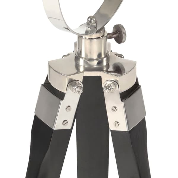 vidaXL Gulvlampe med stativ heltre mango 97 cm svart