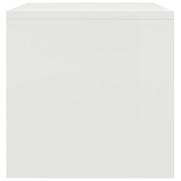 vidaXL Nattbord hvit 40x30x30 cm sponplate