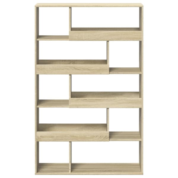 vidaXL Bokhylle sonoma eik 100x33x156,5 cm konstruert tre
