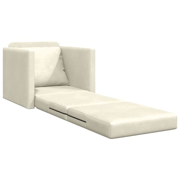 vidaXL Soffsäng Kräm 74 x 77 x 81 cm Sammet