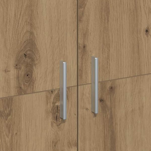 vidaXL Highboard artisan eik 80 x 35 x 180 cm Konstruert tre