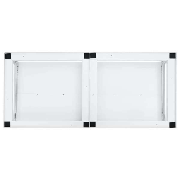 vidaXL | Vaskemaskin Pedestal | Hvit Stål