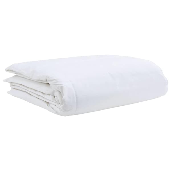 vidaXL Vinterdyna med Kudde med kudde 2 pcs Vit Dunfjäder
