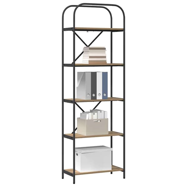 vidaXL Bokhylle Artisan Eik 60 x 30 x 183 cm Konstruert tre