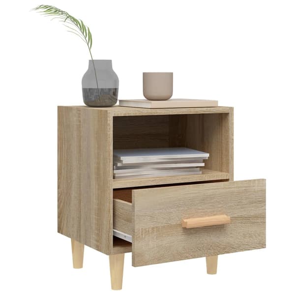 vidaXL Nattbord sonoma eik 40x35x47 cm