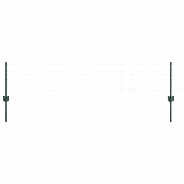 vidaXL Gjerdepunkter 5 pcs grønn 40 cm Stål