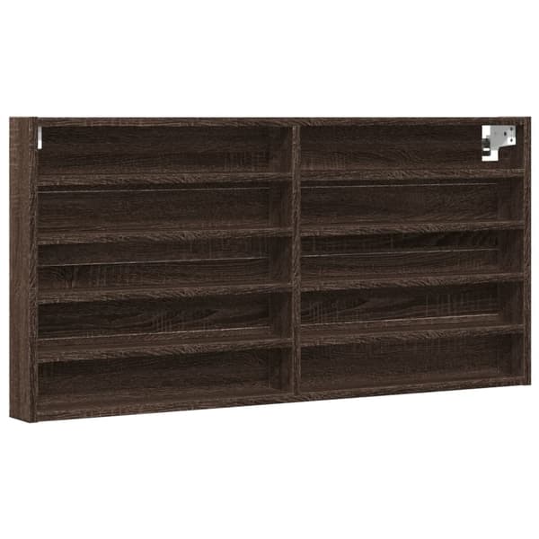 vidaXL Hyller brun eik 100x8,5x50 cm konstruert tre