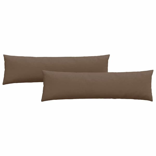 vidaXL Soffkuddar 2 st Brun 145 x 40 cm tyg