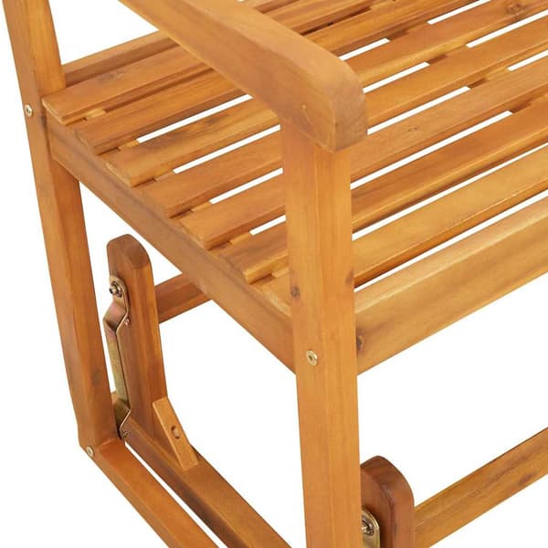 vidaXL Gleiter Benk Brun 110 x 59 x 97 cm Solid akasietre
