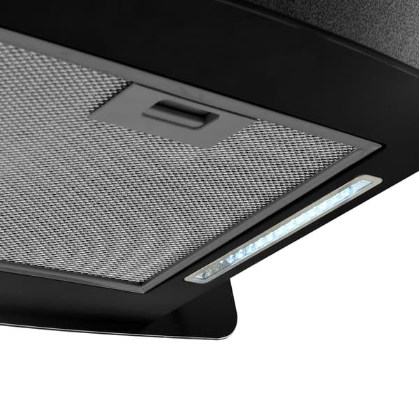 vidaXL Hängande köksfläkt touchsensor LCD härdat glas