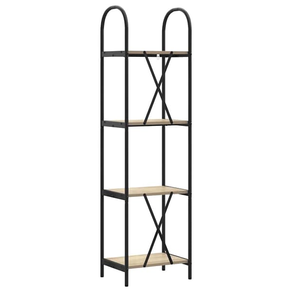 vidaXL Bokhylle Sonoma eik 40 x 30 x 146 cm Konstruert tre