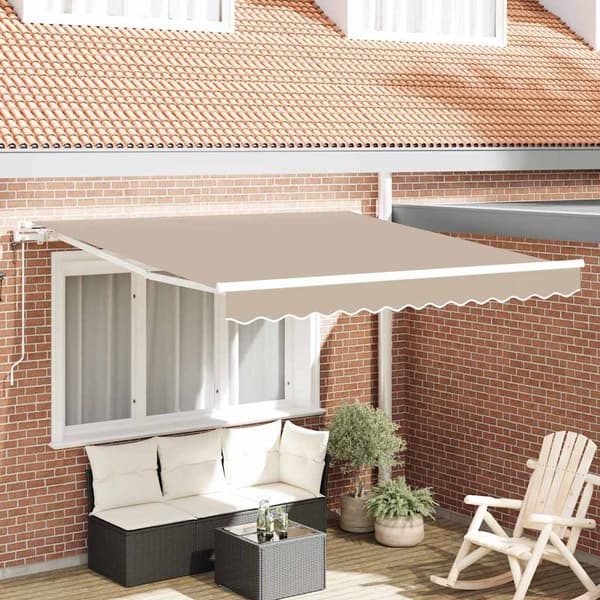 vidaXL Innvendbar Markise 350 x 250 cm Beige
