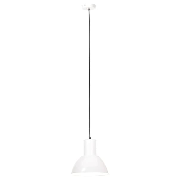 vidaXL Hengelampe 25 W hvit rund 28,5 cm E27