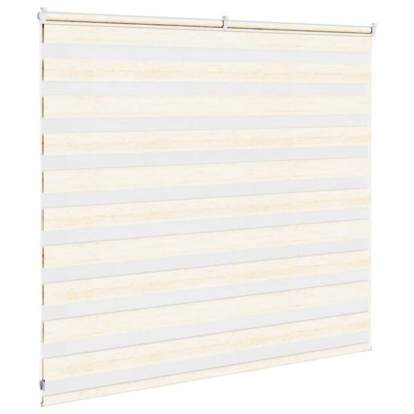 vidaXL Rullgardin zebra 155x100 cm tyg bredd 150,9 cm polyester