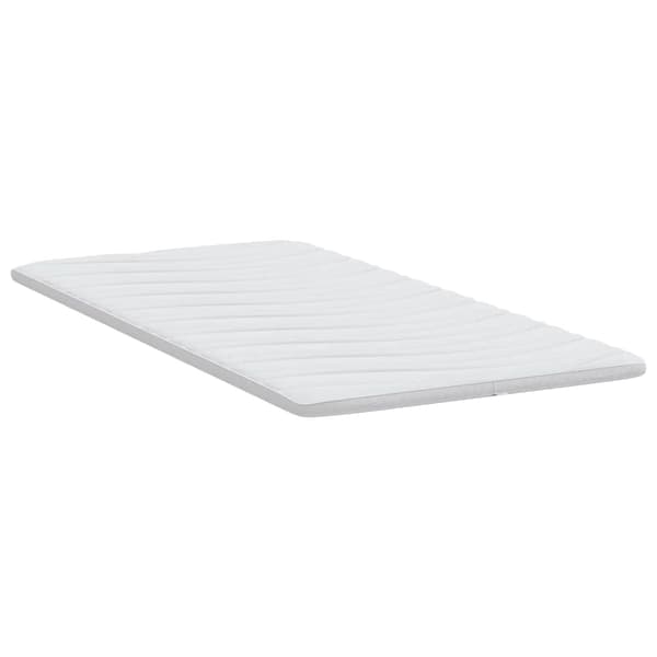 vidaXL Madrasskydd Vit 90 x 200 cm Stickad tyg