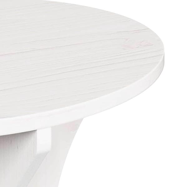 vidaXL Kaffeebord 2 pcs Vit Massiv furu