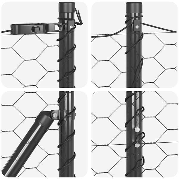 vidaXL Gjerdepåle Grå 25 x 1,2 m (50 mm mesh) Stål
