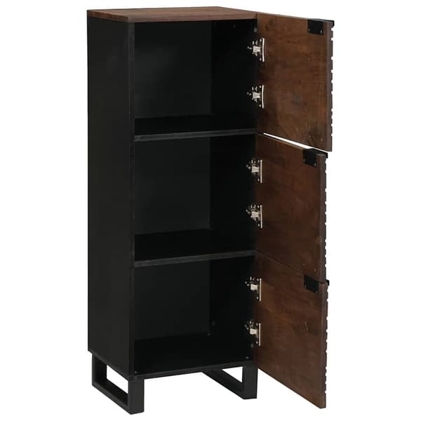 vidaXL Highboard Brun 40 x 33 x 110 cm heltre mango
