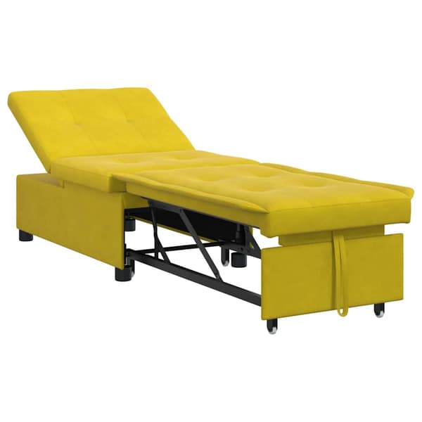 vidaXL Soffsäng Gul 194 x 67 x 82 cm Sammet