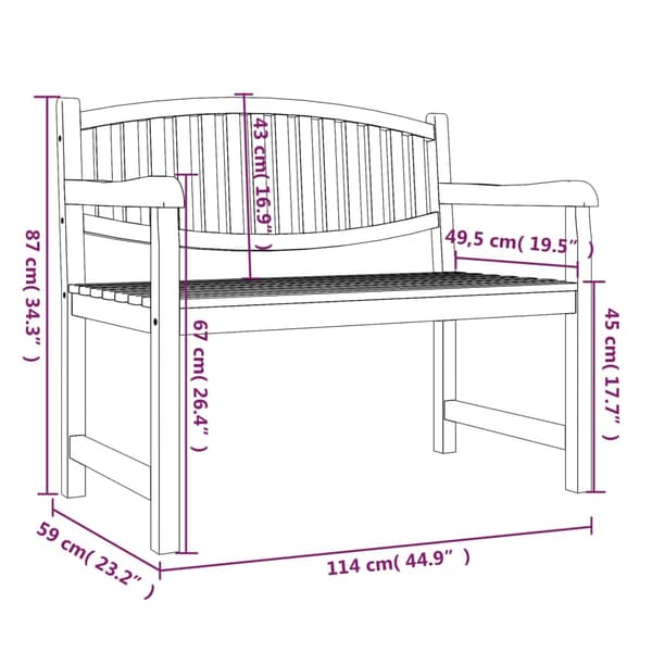 vidaXL Hagespisegruppe 3 deler heltre teak