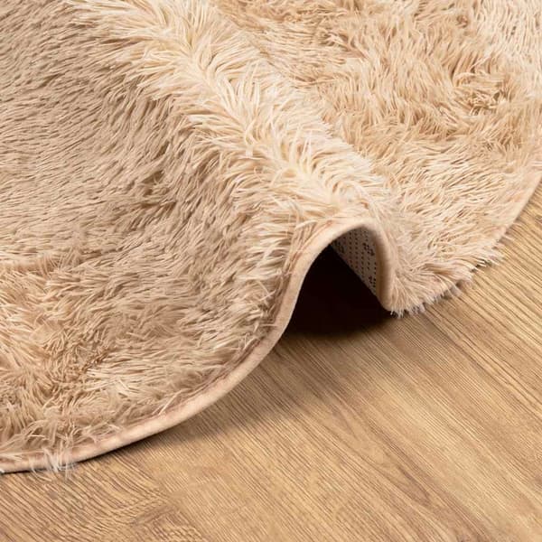 vidaXL Ryamatta med lång lugg NAVARRA beige 300x200 cm polyester