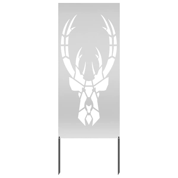 vidaXL Trädgårds integritetsskärm Silver 50 x 140 cm Galvaniserat stål