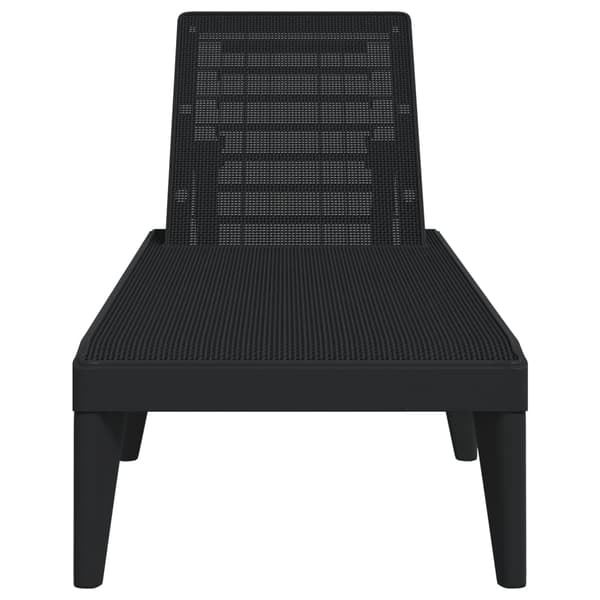 vidaXL Solseng antrasitt 186x60x29 cm PP