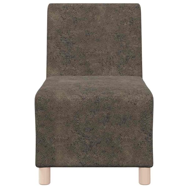 vidaXL Modulsofa utan armstöd 2 pcs Mörkgrå 55 x 74 x 82 cm