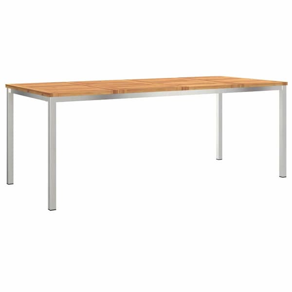 vidaXL Trädgårdsmöbelset 9 pcs Brun Massivt Akaciaträ