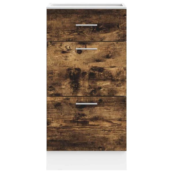 vidaXL Underskap "Lyon" røkt eik 40x46x81,5 cm konstruert tre