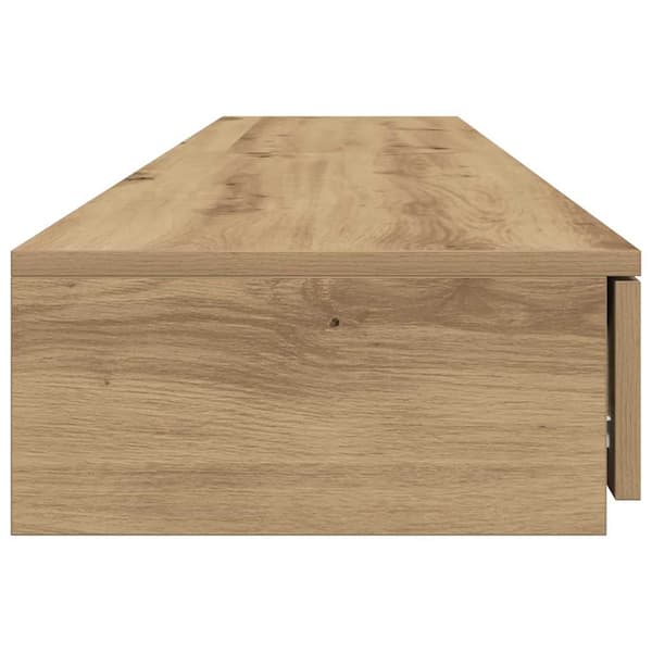 vidaXL Sengeskuffer Artisan Eik 200 x 36,5 x 16,5 cm Konstruert tre