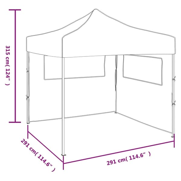 vidaXL Markise Hvit 3,5 x 2,5 m Metall