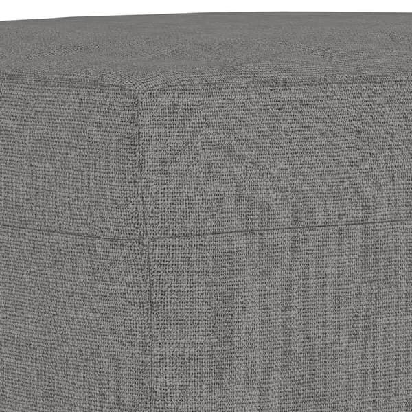vidaXL Bänk mörkgrå 70x35x41 cm tyg