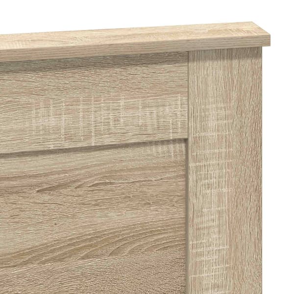 vidaXL Hodegavl med hodegjerde Sonoma eik 120 cm Konstruert tre