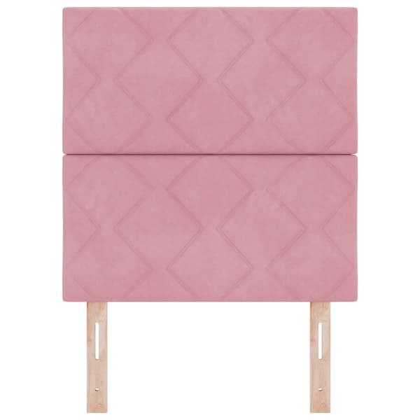 vidaXL Huvudgavel Rosa 80 cm Sammet