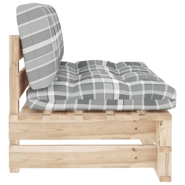 vidaXL Mittensektion till pallsoffa impregnerad furu