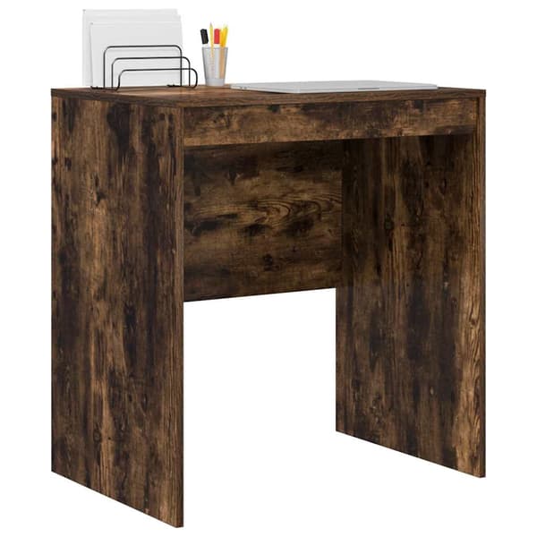 vidaXL Skrivebord Røkt eik 70 x 50 x 76 cm