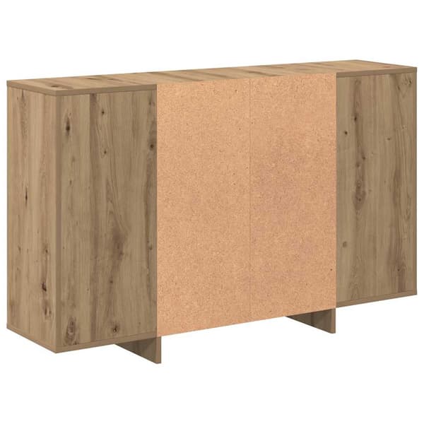 vidaXL Serviesskap Artisan Eik 120 x 30 x 75 cm Konstruert tre