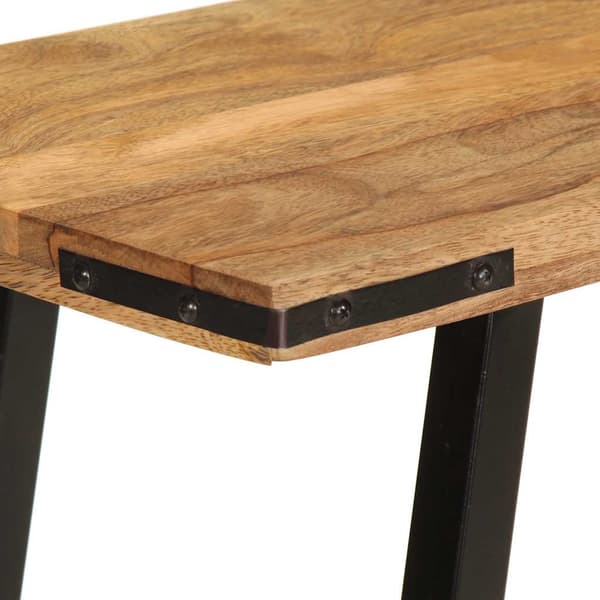 vidaXL Konsollbord 110x30x75 cm grovt heltre mango