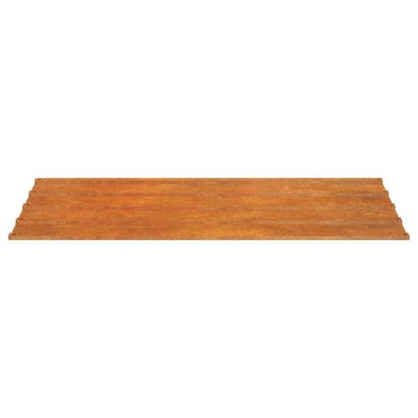 vidaXL Takplater 12 stk rust 80x44 cm cortenstål
