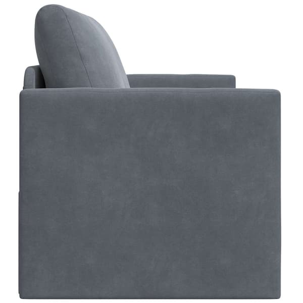 vidaXL Soffsäng Mörkgrå 124 x 71 x 78 cm Sammet
