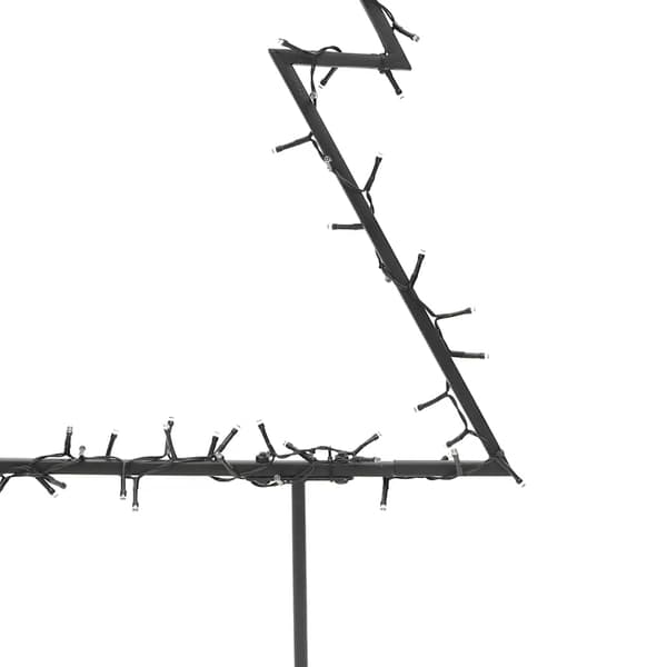 vidaXL Julträd med spett 80 LEDs 60 cm