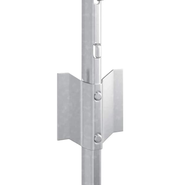 vidaXL Gjerdepåle 5 pcs sølv 60 cm Stål