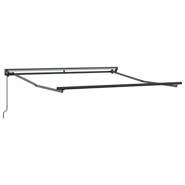 vidaXL Markisram Röd 350 x 250 cm Polyester med PU-beläggning