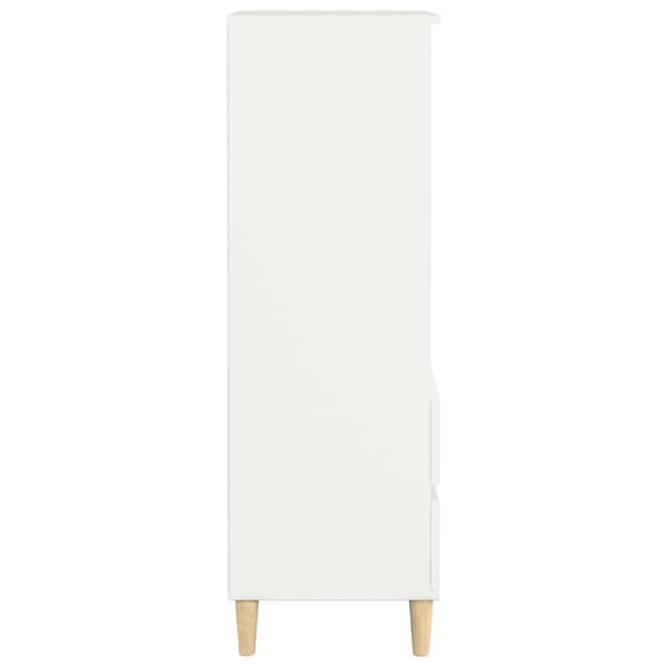 vidaXL Highboard hvit 40x36x110 cm konstruert tre
