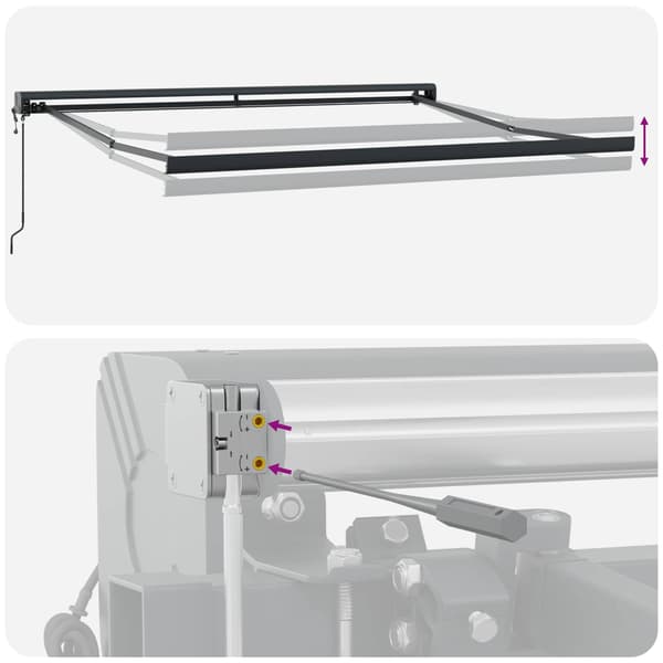 vidaXL Markis Flerfärgsdesign 300 x 250 x 165 cm